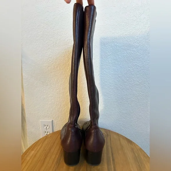 Aquatalia Emiliana Boots Size 9.5 Dark Chocolate Brown - Picture 4 of 13